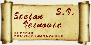 Stefan Veinović vizit kartica